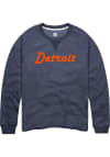 Main image for Rally Detroit Mens Navy Blue Retro Wordmark Long Sleeve Crew Sweatshirt