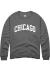 Main image for Rally Chicago Womens Grey Arch Wordmark Crew Sweatshirt