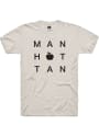Manhattan Rally Block Apple Fashion T Shirt - Oatmeal