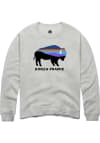 Main image for Rally Manhattan Mens Grey Konza Prairie Buffalo Long Sleeve Crew Sweatshirt