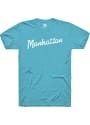 Manhattan Rally RH Script Fashion T Shirt - Teal