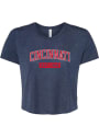 Cincinnati Womens Rally EST Arch Wordmark T-Shirt - Navy Blue