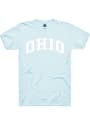 Ohio Rally Arch Wordmark T Shirt - Light Blue