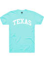 Texas Rally Arch Wordmark T Shirt - Teal