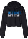 Detroit Womens Rally Mirror Hooded Sweatshirt - Black