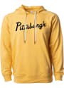 Pittsburgh Rally RH Script Hooded Sweatshirt - Yellow