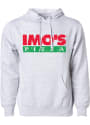 Imo's Pizza Heather Grey Prime Logo Long Sleeve Hood Sweatshirt