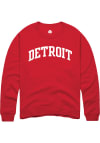 Main image for Detroit Red Arch Wordmark Long Sleeve Crew Sweatshirt