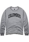 Main image for Rally Columbus Mens Grey Arch Wordmark Long Sleeve Crew Sweatshirt