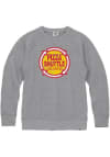 Main image for Rally Kansas Mens Grey Pizza Shuttle Prime Logo Long Sleeve Crew Sweatshirt