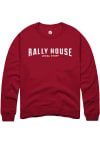 Main image for Rally House Mens Cardinal Employee Tees Long Sleeve Crew Sweatshirt