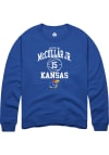 Main image for Kevin McCullar Jr  Rally Kansas Jayhawks Mens Blue NIL Sport Icon Long Sleeve Crew Sweatshirt