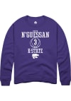 Main image for David N’Guessan  Rally K-State Wildcats Mens Purple NIL Sport Icon Long Sleeve Crew Sweatshirt
