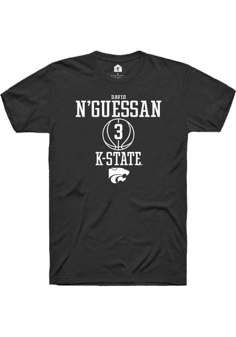 David N’Guessan Black K-State Wildcats NIL Sport Icon Short Sleeve T Shirt