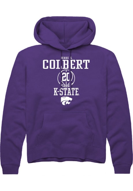 Jerrell Colbert Rally Mens Purple K-State Wildcats NIL Sport Icon Hooded Sweatshirt