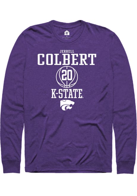 Jerrell Colbert Rally Mens Purple K-State Wildcats NIL Sport Icon Tee