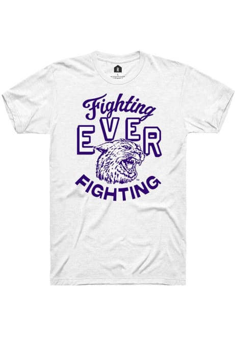 K-State Wildcats White Rally Fighting ever fighting Short Sleeve Fashion T Shirt