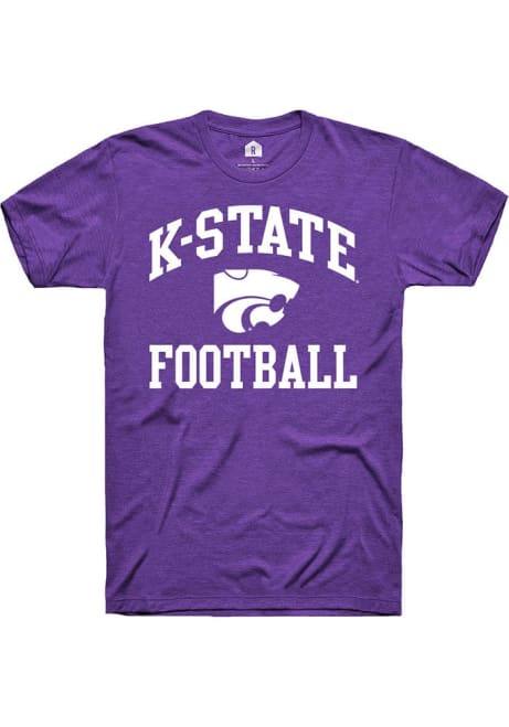 K-State Wildcats Purple Rally No 1 graphic football Short Sleeve T Shirt