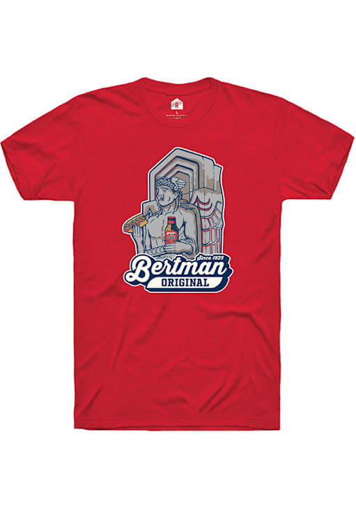 Rally Cleveland Red Bertman Mustard Guardian Short Sleeve T Shirt