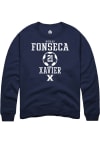 Main image for Nicolas Fonseca  Rally Xavier Musketeers Mens Navy Blue NIL Sport Icon Long Sleeve Crew Sweatshi..