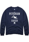 Main image for Luke Peterson  Rally Xavier Musketeers Mens Navy Blue NIL Sport Icon Long Sleeve Crew Sweatshirt