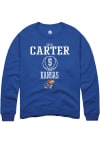 Main image for Chris Carter  Rally Kansas Jayhawks Mens Blue NIL Sport Icon Long Sleeve Crew Sweatshirt