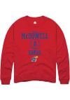 Main image for Jamari McDowell  Rally Kansas Jayhawks Mens Red NIL Sport Icon Long Sleeve Crew Sweatshirt