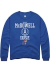 Main image for Jamari McDowell  Rally Kansas Jayhawks Mens Blue NIL Sport Icon Long Sleeve Crew Sweatshirt