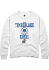 Main image for Nick Timberlake  Rally Kansas Jayhawks Mens White NIL Sport Icon Long Sleeve Crew Sweatshirt