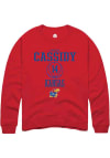 Main image for Patrick Cassidy  Rally Kansas Jayhawks Mens Red NIL Sport Icon Long Sleeve Crew Sweatshirt