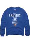 Main image for Patrick Cassidy  Rally Kansas Jayhawks Mens Blue NIL Sport Icon Long Sleeve Crew Sweatshirt
