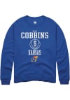 Main image for Ryan Cobbins  Rally Kansas Jayhawks Mens Blue NIL Sport Icon Long Sleeve Crew Sweatshirt
