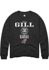 Main image for Skyler Gill  Rally Kansas Jayhawks Mens Black NIL Sport Icon Long Sleeve Crew Sweatshirt