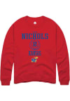 Main image for S'Mya Nichols  Rally Kansas Jayhawks Mens Red NIL Sport Icon Long Sleeve Crew Sweatshirt