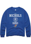 Main image for S'Mya Nichols  Rally Kansas Jayhawks Mens Blue NIL Sport Icon Long Sleeve Crew Sweatshirt