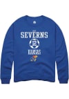 Main image for Brie Severns  Rally Kansas Jayhawks Mens Blue NIL Sport Icon Long Sleeve Crew Sweatshirt
