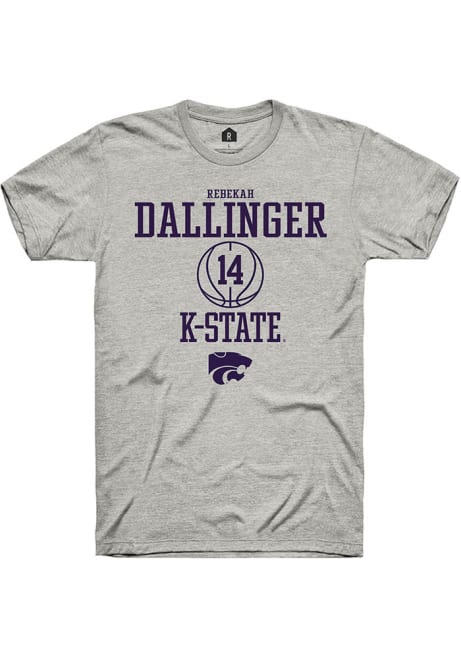 Rebekah Dallinger Ash K-State Wildcats NIL Sport Icon Short Sleeve T Shirt