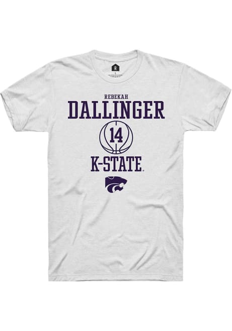 Rebekah Dallinger White K-State Wildcats NIL Sport Icon Short Sleeve T Shirt