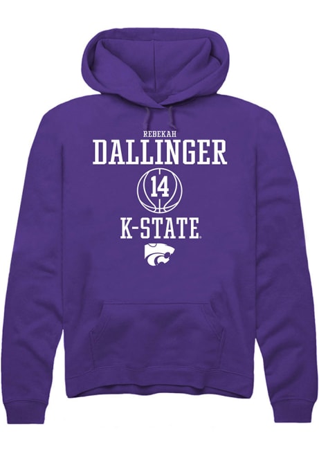 Rebekah Dallinger Rally Mens Purple K-State Wildcats NIL Sport Icon Hooded Sweatshirt