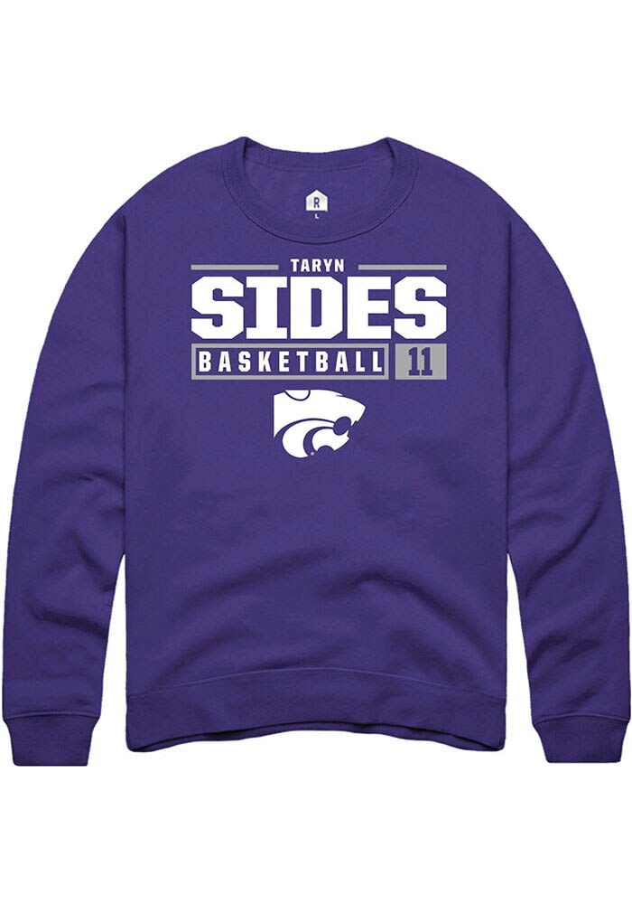 kstyle Taryn Sides Mens PURPLE K-State Wildcats NIL Stacked Box