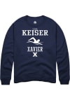 Main image for Clara Keiser  Rally Xavier Musketeers Mens Navy Blue NIL Sport Icon Long Sleeve Crew Sweatshirt