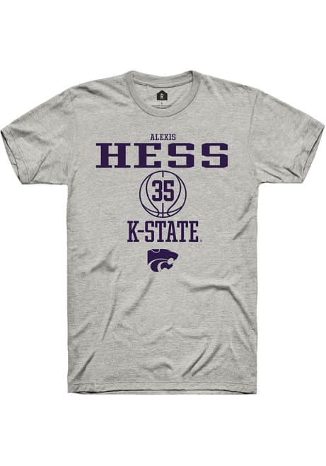 Alexis Hess Grey K-State Wildcats NIL Sport Icon Short Sleeve T Shirt