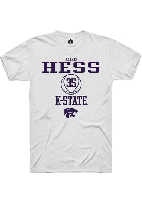 Alexis Hess White K-State Wildcats NIL Sport Icon Short Sleeve T Shirt