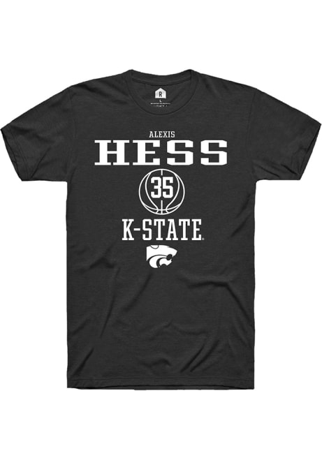 Alexis Hess Black K-State Wildcats NIL Sport Icon Short Sleeve T Shirt