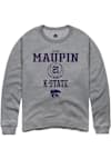 Main image for Eliza Maupin Rally Mens Graphite K-State Wildcats NIL Sport Icon Crew Sweatshirt