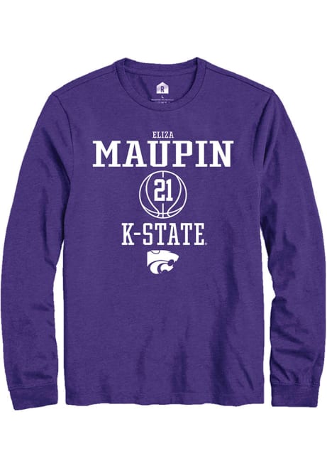 Eliza Maupin Rally Mens Purple K-State Wildcats NIL Sport Icon Tee