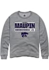 Main image for Eliza Maupin Rally Mens Graphite K-State Wildcats NIL Stacked Box Crew Sweatshirt