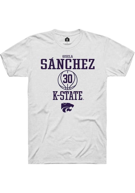 Gisela Sánchez White K-State Wildcats NIL Sport Icon Short Sleeve T Shirt