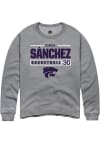 Main image for Gisela Sánchez Rally Mens Graphite K-State Wildcats NIL Stacked Box Crew Sweatshirt