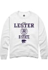 Main image for Imani Lester Rally Mens White K-State Wildcats NIL Sport Icon Crew Sweatshirt